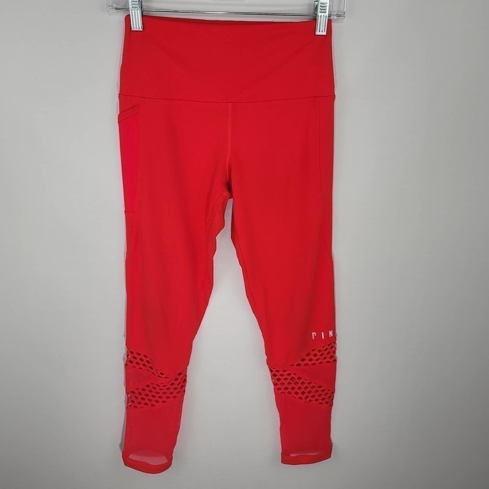 Vs PINK Ultimate Mesh Crop Leggings Size S